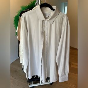 Mizzen+Main White Patterned Shirt XL Trim